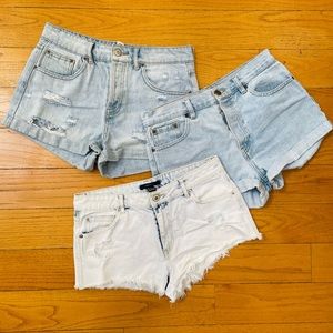 F21 Denim shorts bundle